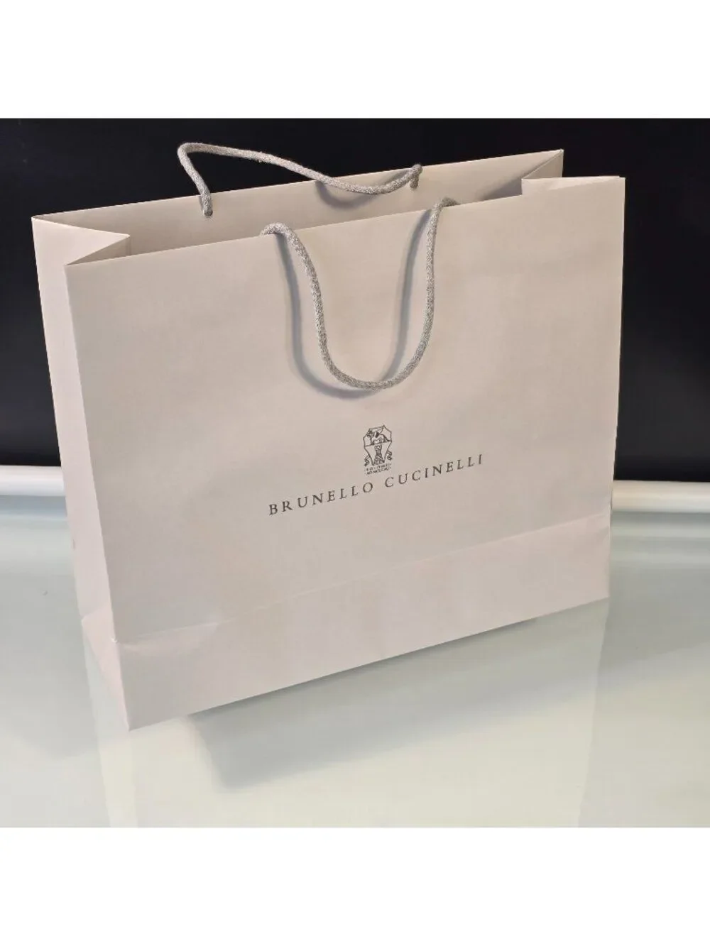 BRUNELLO CUCINELLI Authentic Large Paper Gift Shopping Bag 16.25